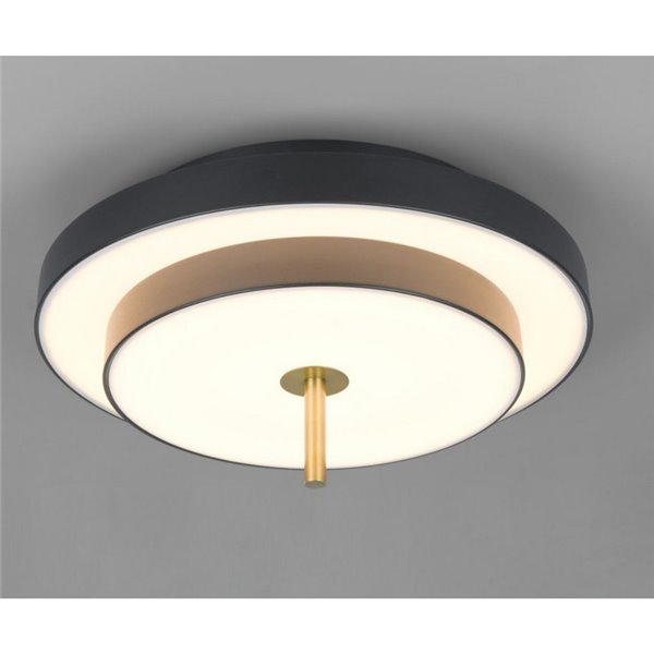 Plafón de techo LED KEATON 34,5W 4000Lm DIP SWITCH 2300+3000+4000K Negro/dorado