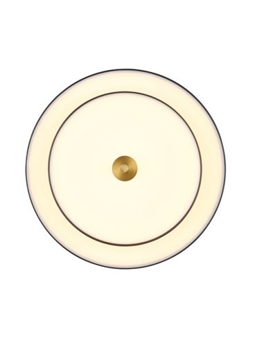 Plafón de techo LED KEATON 34,5W 4000Lm DIP SWITCH 2300+3000+4000K Negro/dorado