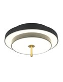 Plafón de techo LED KEATON 34,5W 4000Lm DIP SWITCH 2300+3000+4000K Negro/dorado
