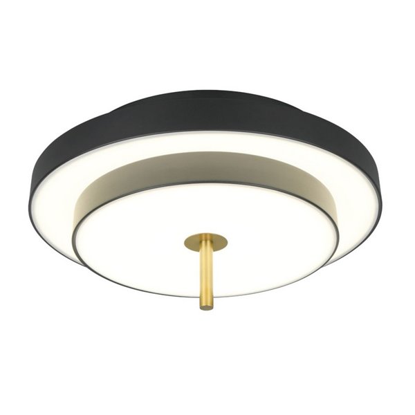 Plafón de techo LED KEATON 34,5W 4000Lm DIP SWITCH 2300+3000+4000K Negro/dorado