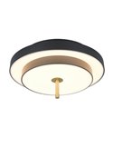Plafón de techo LED KEATON 34,5W 4000Lm DIP SWITCH 2300+3000+4000K Negro/dorado