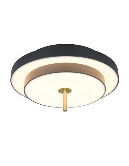 Plafón de techo LED KEATON 34,5W 4000Lm DIP SWITCH 2300+3000+4000K Negro/dorado