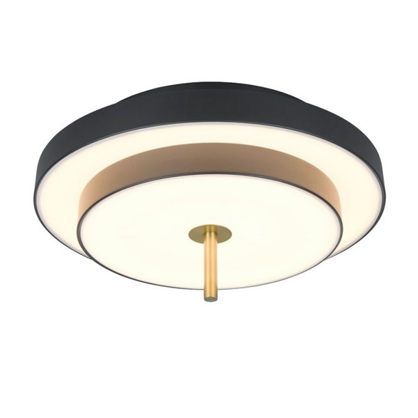 Plafón de techo LED KEATON 34,5W 4000Lm DIP SWITCH 2300+3000+4000K Negro/dorado