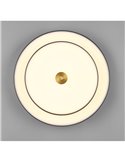 Plafón de techo LED KEATON 34,5W 4000Lm DIP SWITCH 2300+3000+4000K Negro/dorado