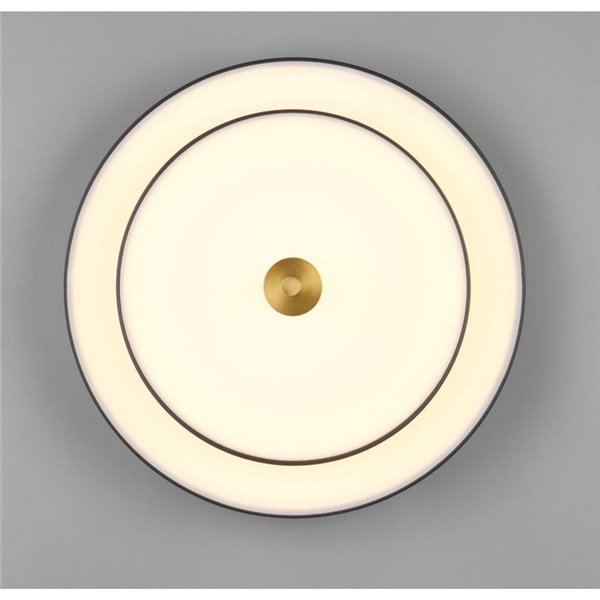 Plafón de techo LED KEATON 34,5W 4000Lm DIP SWITCH 2300+3000+4000K Negro/dorado