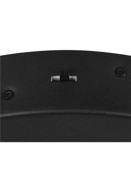 Lámpara de techo 3 luces LED KEATON 10W 1200Lm DIP SWITCH 2300+3000+4000K Negro/dorado