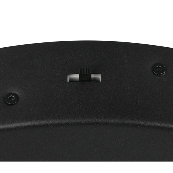 Lámpara de techo 3 luces LED KEATON 10W 1200Lm DIP SWITCH 2300+3000+4000K Negro/dorado