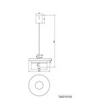 Lámpara de techo LED KEATON Ø40cm 10W 1200Lm DIP SWITCH 2300+3000+4000K Negro/dorado