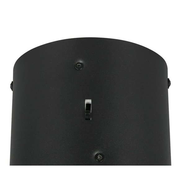 Luminária de teto LED KEATON Ø40cm 10W 1200lm com interruptor DIP, 2300+3000+4000K, preta/dourada