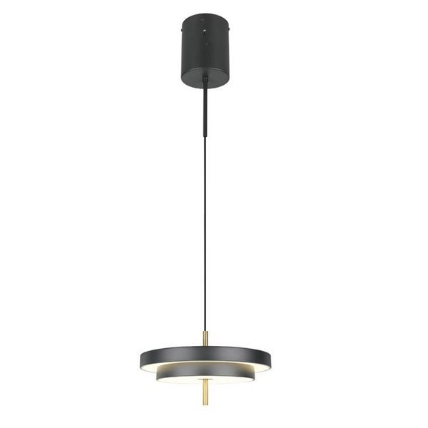 Lámpara de techo LED KEATON Ø40cm 10W 1200Lm DIP SWITCH 2300+3000+4000K Negro/dorado