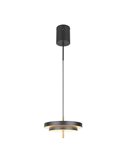 Lámpara de techo LED KEATON Ø40cm 10W 1200Lm DIP SWITCH 2300+3000+4000K Negro/dorado