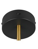 Aplique de pared KEATON LED orientable 10W 1200lm, 2300+3000+4000K Negro/dorado