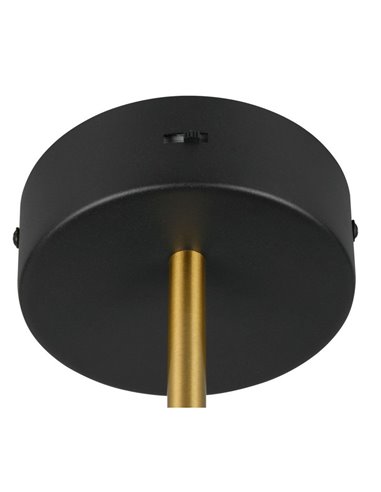 Aplique de pared KEATON LED orientable 10W 1200lm, 2300+3000+4000K Negro/dorado