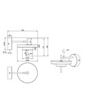 Aplique de pared KEATON LED orientable 10W 1200lm, 2300+3000+4000K Negro/dorado