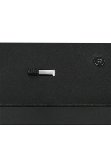 Lámpara de techo LED KEATON 5 luces 50W 5900Lm DIP SWITCH 2300+3000+4000K Negro/dorado