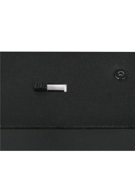 Lámpara de techo LED KEATON 5 luces 50W 5900Lm DIP SWITCH 2300+3000+4000K Negro/dorado