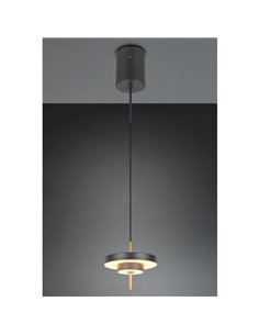 Plafonnier LED KEATON Ø20cm 10W 1200lm Interrupteur DIP 2300+3000+4000K Noir/Or 2