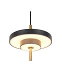 Lámpara de techo LED KEATON Ø20cm 10W 1200Lm DIP SWITCH 2300+3000+4000K Negro/dorado