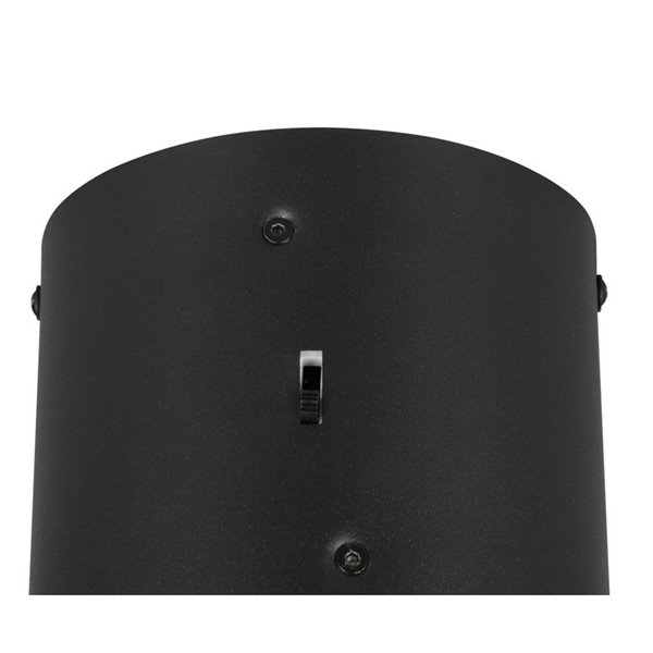 Luminária de teto LED KEATON Ø20cm 10W 1200lm com interruptor DIP, 2300+3000+4000K, preta/dourada