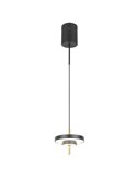 Lámpara de techo LED KEATON Ø20cm 10W 1200Lm DIP SWITCH 2300+3000+4000K Negro/dorado