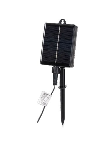 Guirnalda exterior 20 bombillas LED solar de filamento S con columna de burbújas, blanco cálido, 10m