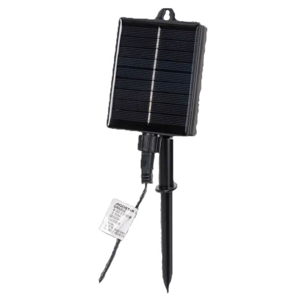Guirnalda exterior 20 G50 LED solar de filamento con columna de burbújas, blanco cálido, 10m