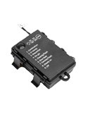 Guirnalda de luces LED tipo petardo 5 m, blanco cálido, 8 funciones, memoria y temporizador, pilas 3AA, IP44