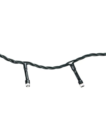 Guirlande lumineuse extérieure plate à 600 LED, 30 m, blanc chaud, 8 fonctions, mémoire et minuterie, basse tension, IP44