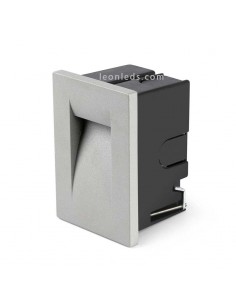 Baliza LED Empotrable Exterior 2W, 2700K Filter Gris Oscuro