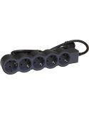 Base múltiple Legrand de 5 tomas 2P+T 16A 230V con cable 3 m y diseño plano Legrand
