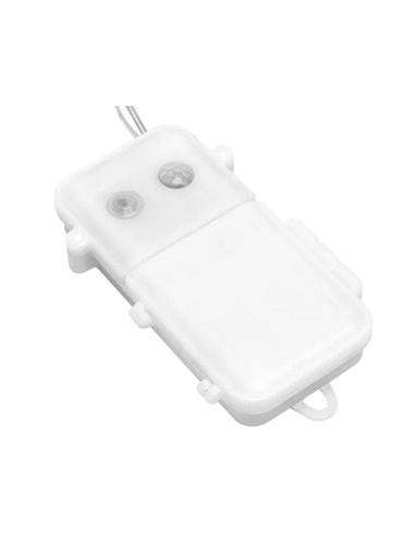 Guirnalda de luces 100 LED con caja de música 10m, blanco cálido, pilas 3AA, IP44