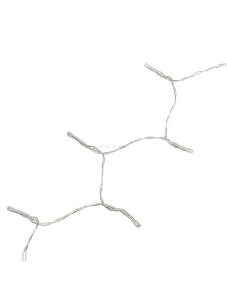 Guirlande lumineuse de 100 LED avec boîte à musique, 10 m, blanc chaud, 3 piles AA, IP44