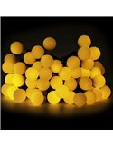 Luces LED solares de burbujas blancas 10m, luz cálida 2700K, se enciende automáticamente de noche, IP65