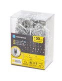 Cortina de 100 luces LED planas tipo carámbano bajo voltaje 5m, 25 tiras, blanco cálido, interior/exterior, IP44
