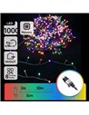 Guirnalda de 1000 luces LED de colores 50m bajo voltaje, RGBY, 8 funciones+mem+temp, interior/exterior IP44