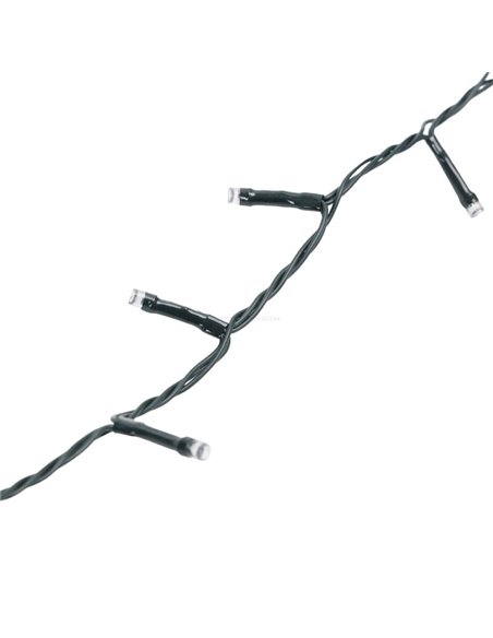 Guirlande lumineuse 600 LED, 30 m, basse tension, RGBY, 8 fonctions + mémoire + température, intérieur/extérieur IP44