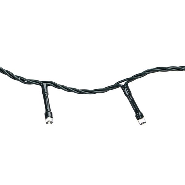 Cordão de luzes LED com 200 LEDs, 10m, baixa tensão, RGBY, 8 funções + memória + temperatura, IP44 para uso interno/externo