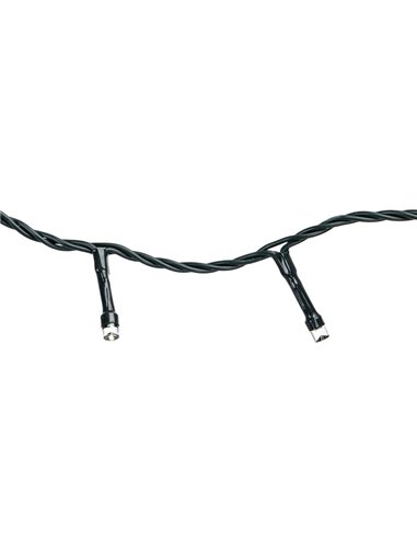 Guirlande lumineuse LED RGBY basse tension de 5 m, 100 LED, 8 fonctions + mémoire + température, usage intérieur/extérieur IP44