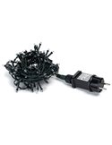 Guirnalda de 100 luces LED de colores 5m bajo voltaje, RGBY, 8 funciones+mem+temp, interior/exterior IP44