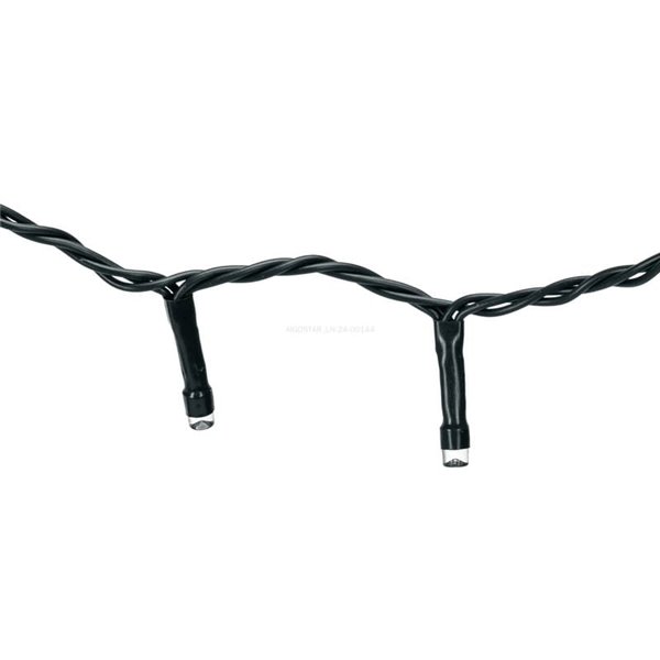 Guirnalda de 400 luces LED planas de bajo voltaje 20m, blanco cálido, 8 funciones+mem+temp, interior/exterior IP44