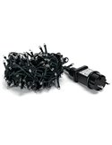 Guirnalda de 200 luces LED planas de bajo voltaje 10m, blanco cálido, 8 funciones+mem+temp, interior/exterior IP44