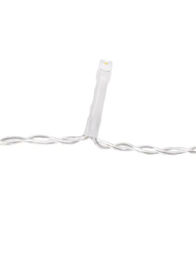 Cortina de 200 luces LED planas tipo carámbano bajo voltaje 10m, 50 tiras, blanco cálido, interior/exterior, IP44