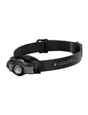 Frontal LED MH3 200lm, alcance 130m, autonomía 4–35h IP54 con clip convertible Gris