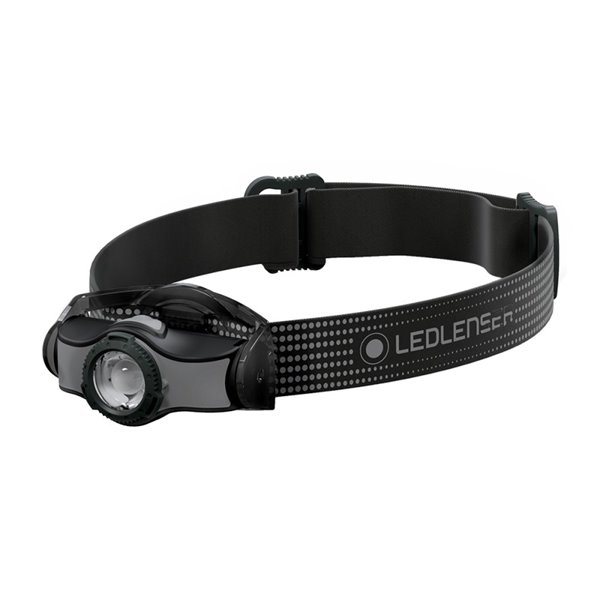 Frontal LED MH3 200lm, alcance 130m, autonomía 4–35h IP54 con clip convertible Gris