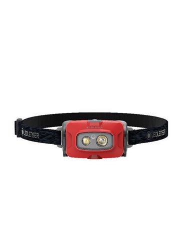 Frontal LED HF4R CORE 2000Lm 220m batería recargable Li-iON 3700 mAh, 3.7V IP68 Rojo
