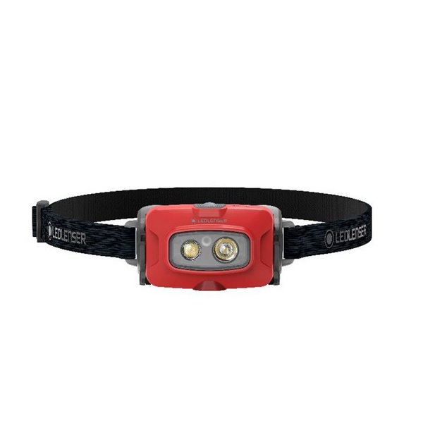 Frontal LED HF4R CORE 2000Lm 220m batería recargable Li-iON 3700 mAh, 3.7V IP68 Rojo