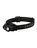 Linterna frontal LED MH4 200lm alcance 130 metros, recargable IP54 con clip Negro