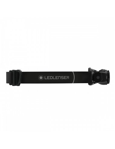 Linterna frontal LED MH4 200lm alcance 130 metros, recargable IP54 con clip Negro