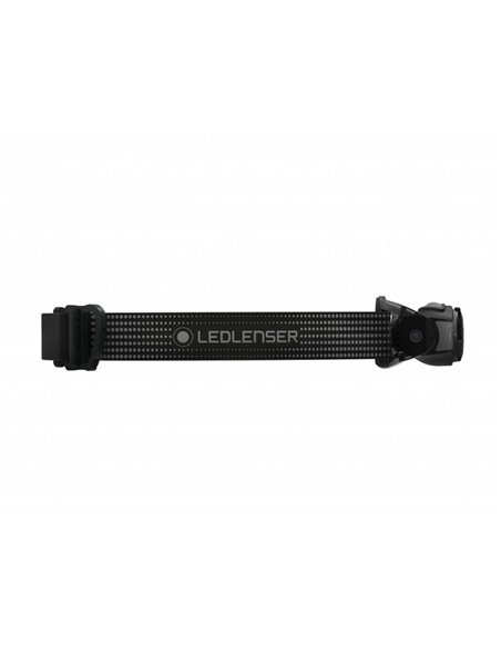 Linterna frontal LED MH5 400 lm, alcance 180 m recargable IP54 con clip Negro/gris