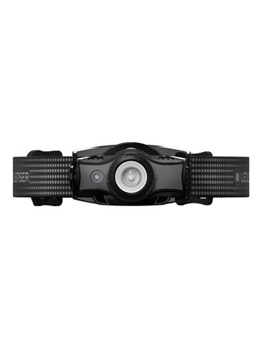 Linterna frontal LED MH5 400 lm, alcance 180 m recargable IP54 con clip Negro/gris